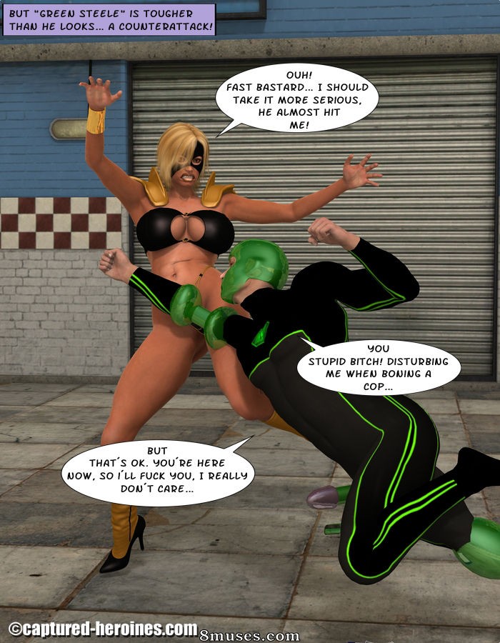 Captured-Heroines Comics - Equipe de bandidos do Raio - Parceria - Página 12