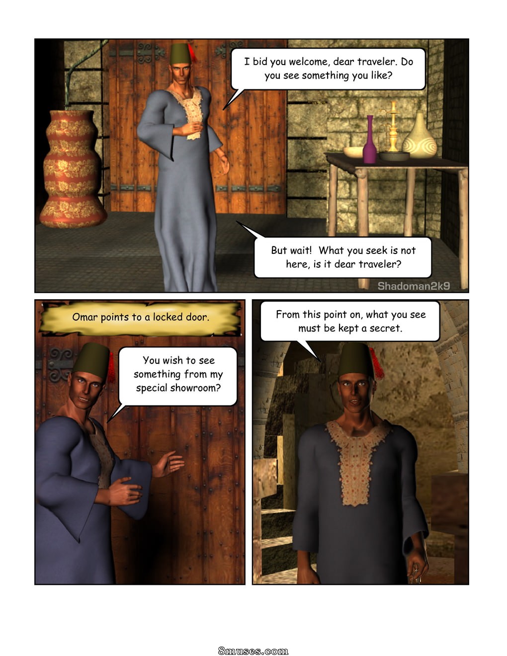 Shadoman Comics - Covil de escravos de Omars - Página 3