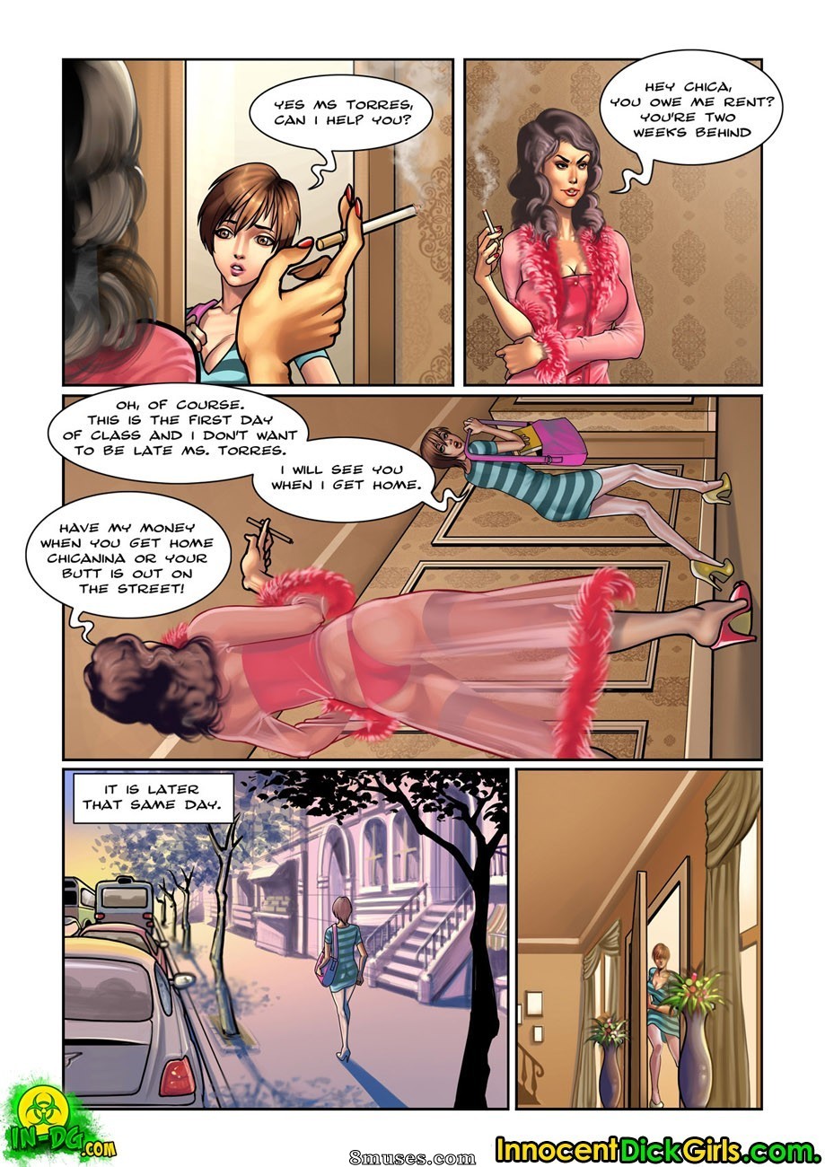 Innocent Dickgirls Comics - Derrière le loyer - Page 4