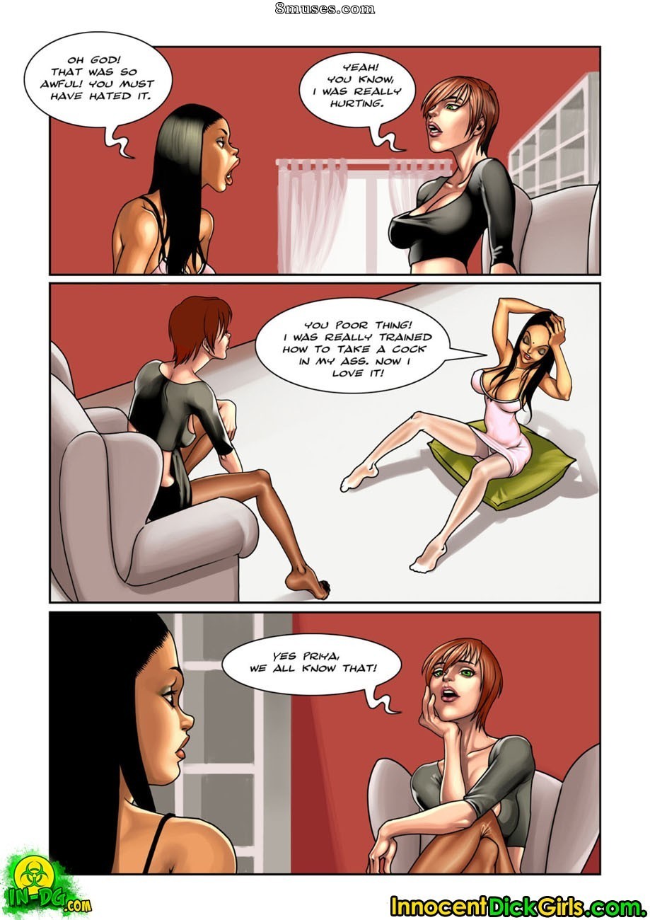Innocent Dickgirls Comics - Atrás do aluguel - Página 15