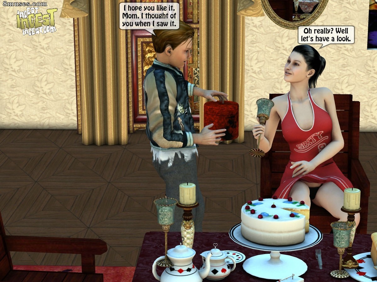 IncestIncestIncest.com Comics - Festa de aniversário com a mamãe - Página 8
