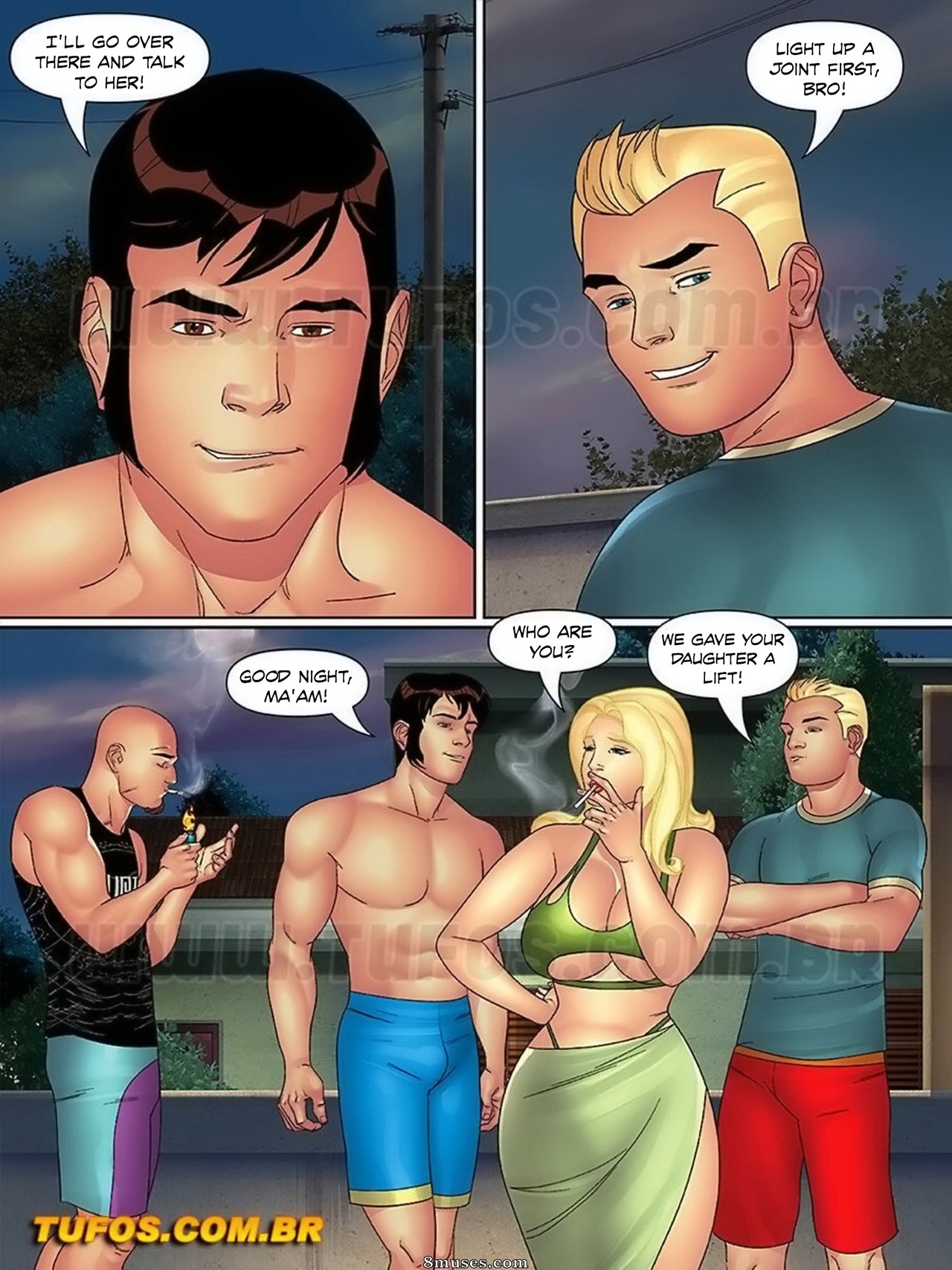 Tia, primas e cia - English - Issue 30 - Gang bang to Mrs. Elisa - Page 4