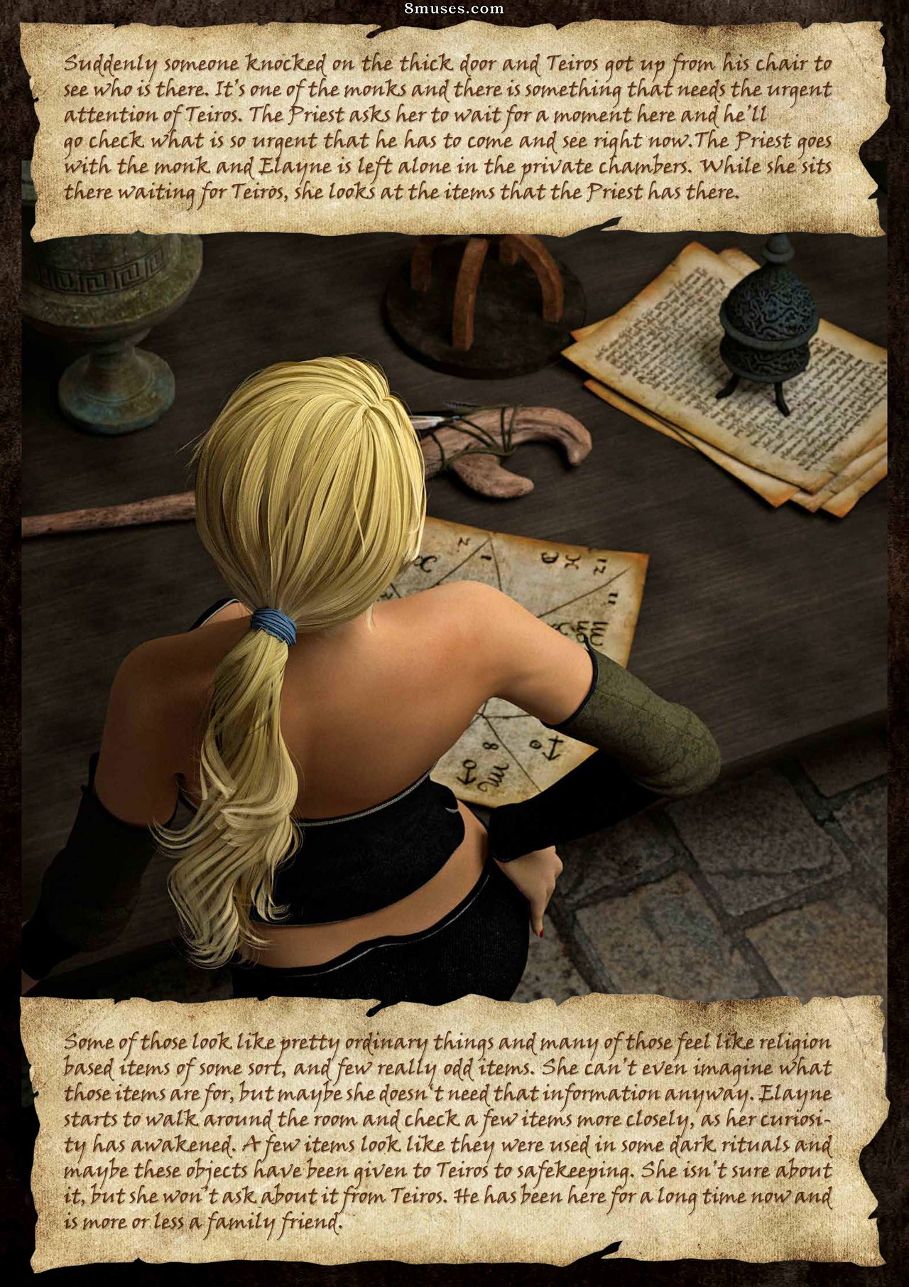 Hibbli3D - Chevalier Elayne - Trahison au prieuré - Page 6