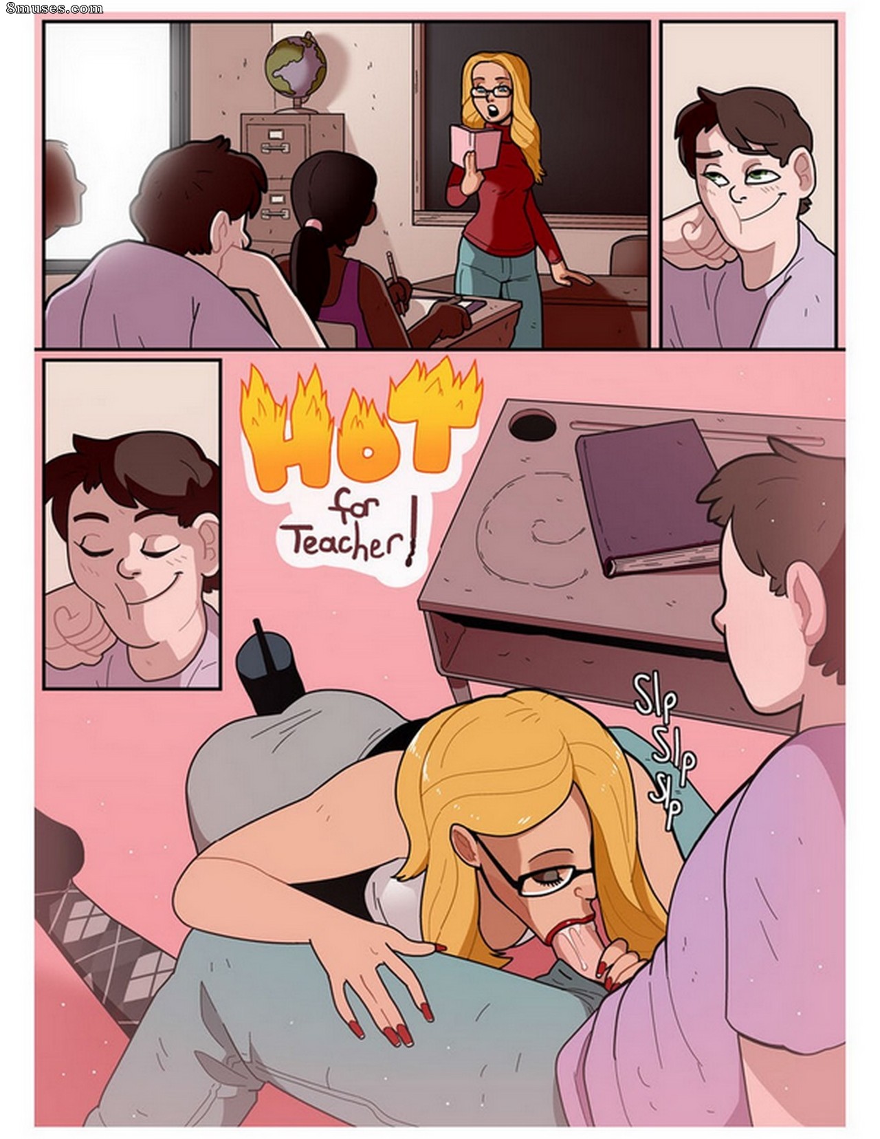 Blackshirtboy Comics - Caliente por la profesora - Página 1