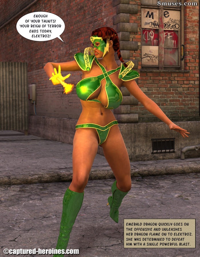 Captured-Heroines Comics - Um dragão preso - Página 27