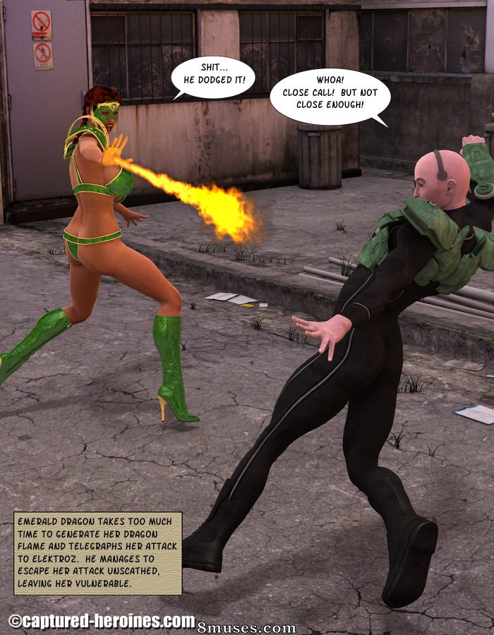 Captured-Heroines Comics - Un dragón atrapado - Página 28