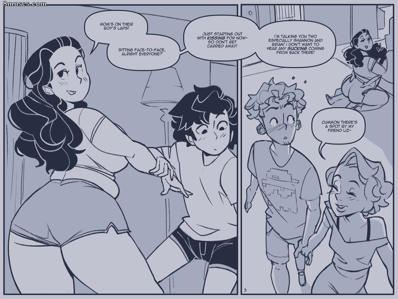 NotEnoughMilk Comics - Clube das mães e filhos - Página 3