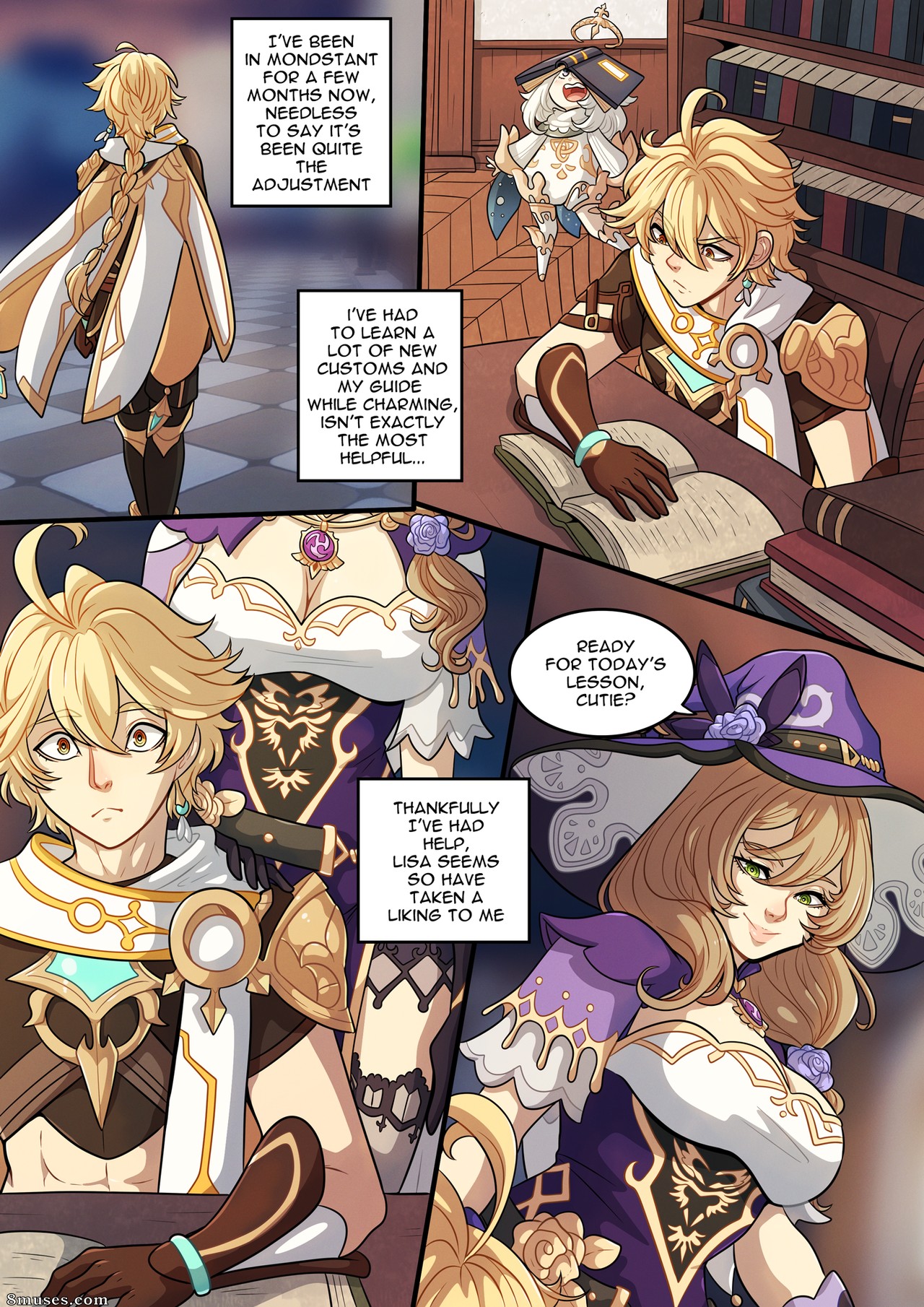 Kinkymation Comics - Le guide du voyageur pour le cœur de Teyvat - Lisa (Genshin Impact) - Page 3