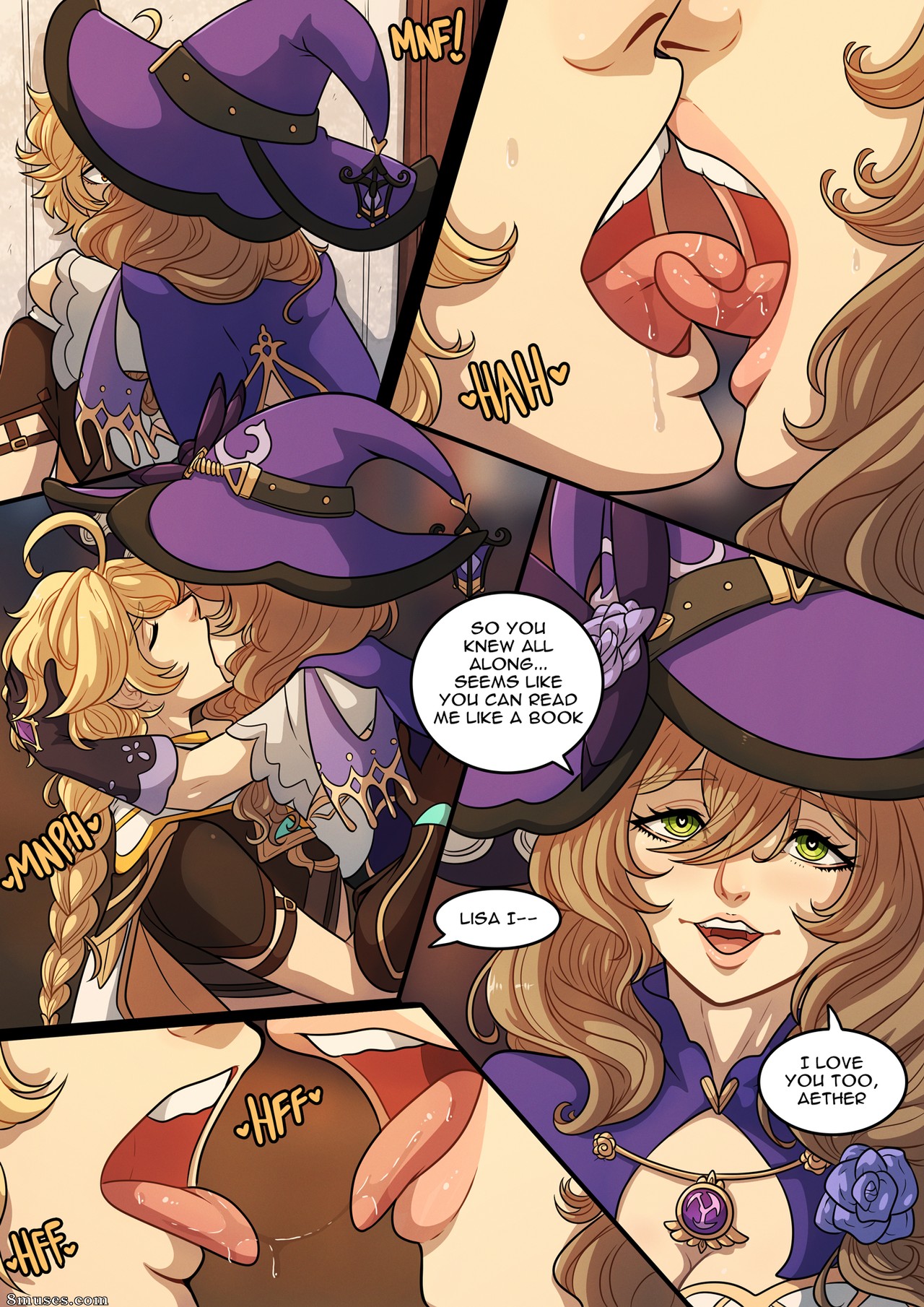 Kinkymation Comics - Le guide du voyageur pour le cœur de Teyvat - Lisa (Genshin Impact) - Page 9