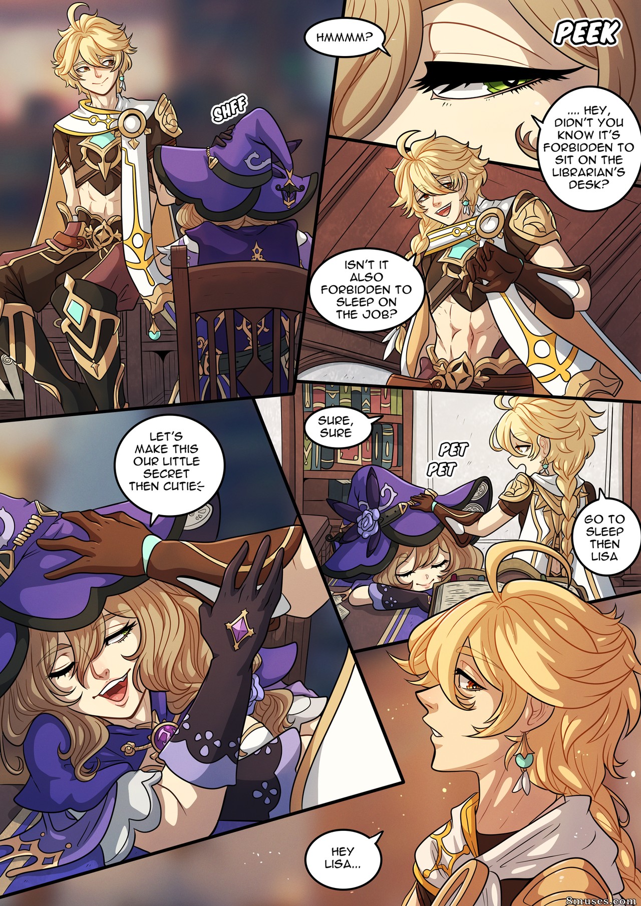 Kinkymation Comics - O guia do viajante para o coração de Teyvat - Lisa (Genshin Impact) - Página 6