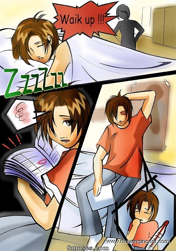 2D - Son pretends ill Mum calls a pretty nurse - Page 1