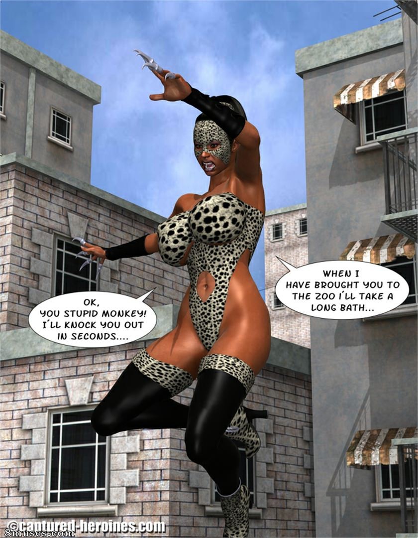 Captured-Heroines Comics - A chita versus o guarda-florestal Bob - Página 4