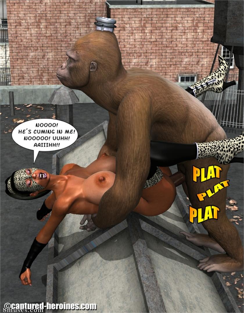 Captured-Heroines Comics - La cebra vs el guardabosques Bob - Página 28