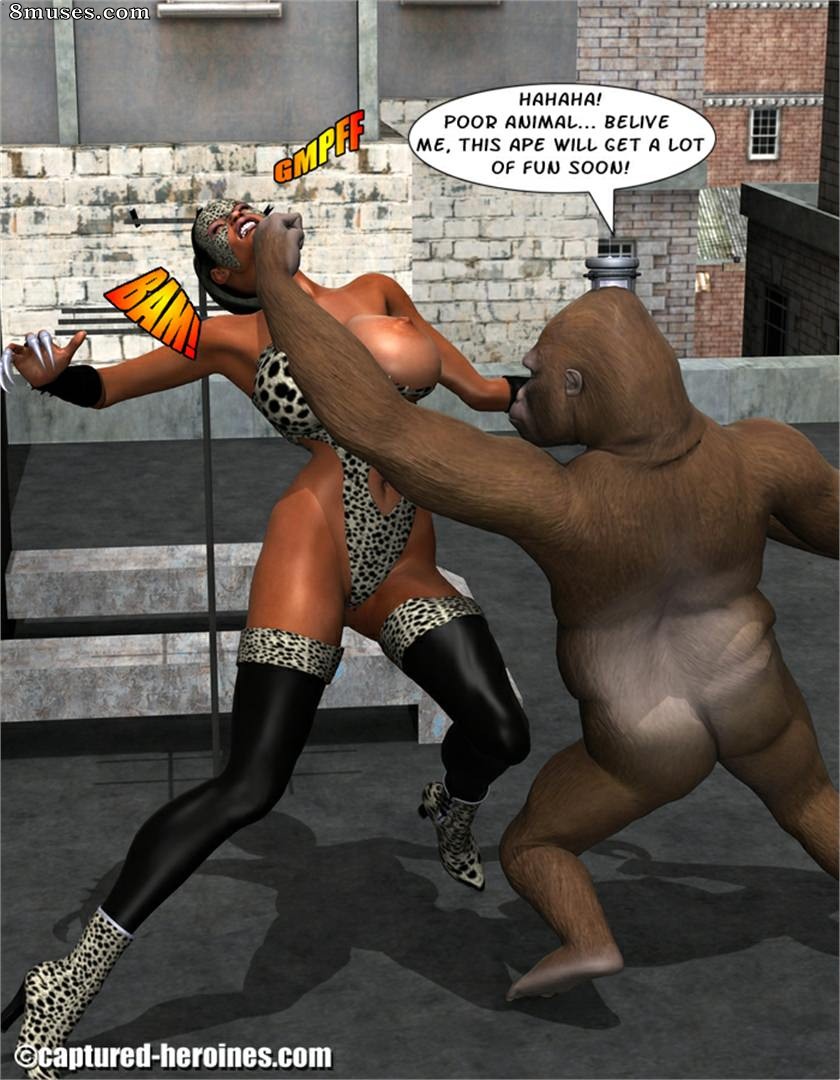 Captured-Heroines Comics - A chita versus o guarda-florestal Bob - Página 10
