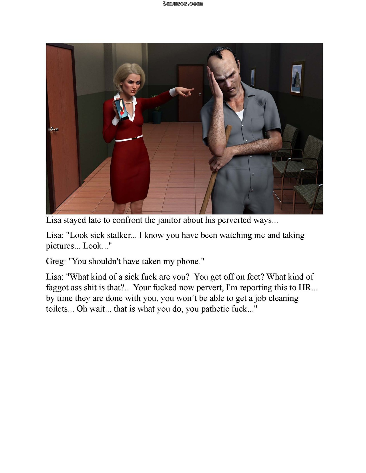 The Creepy Janitor - Text - Page 2