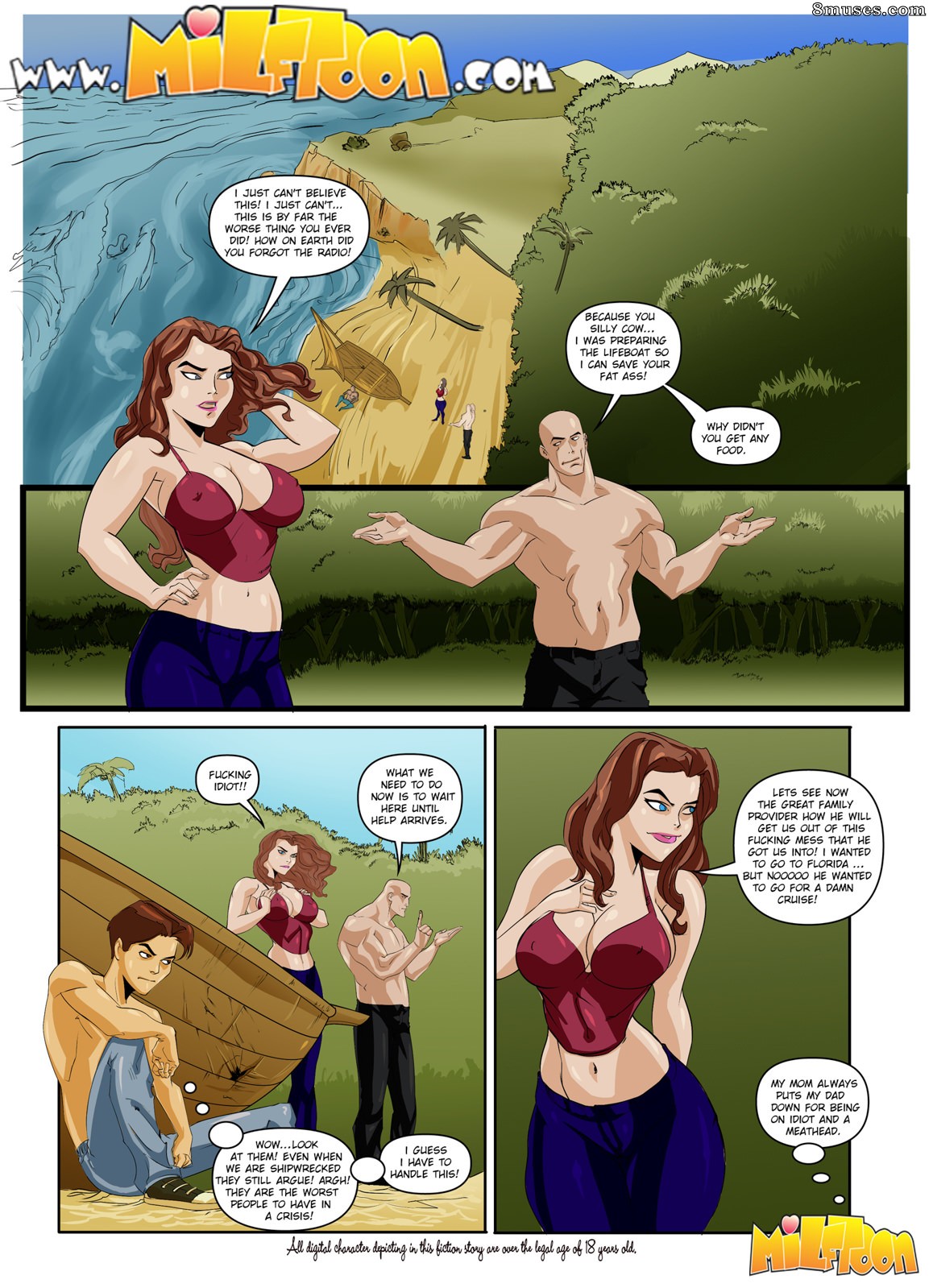 MilfToon Comics - Náufragos - Página 1