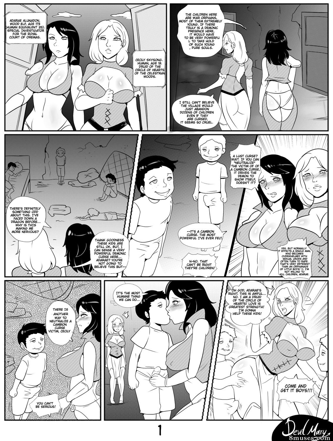 Devil Mary Comics - Amaldiçoado pela Infância - Página 1