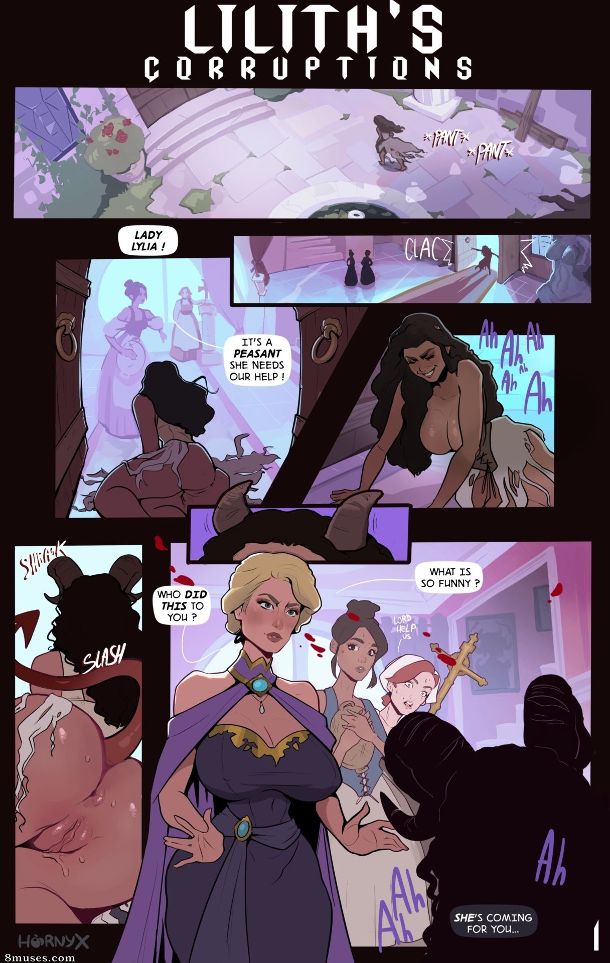 Hornyx Comics - Corrupção de Lilith - Página 1