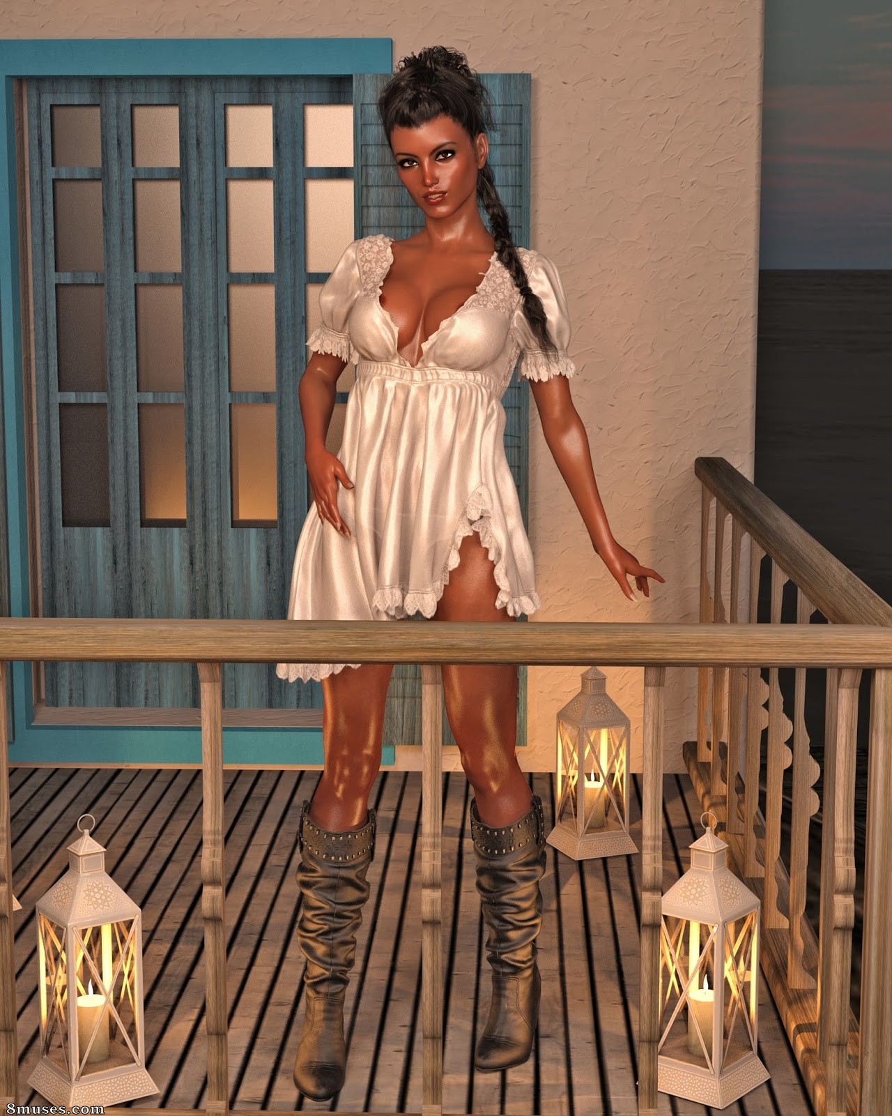 Cosmic 3D Angels - Lara in White Angel - Page 4