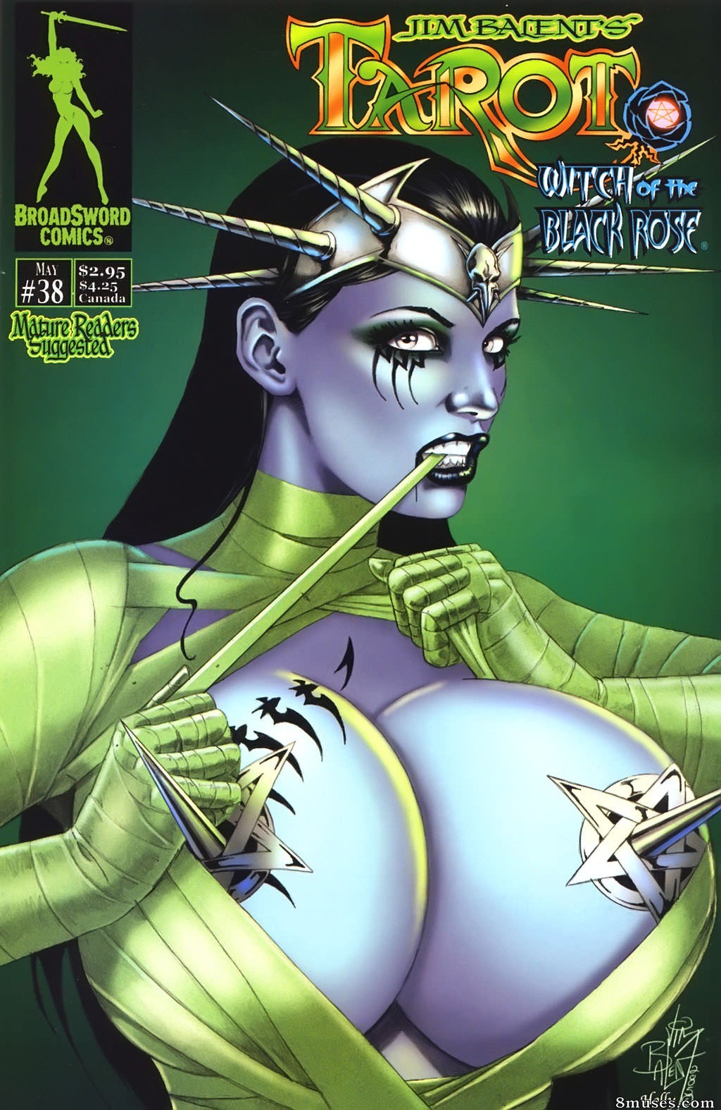 BroadSword Comics - Tarot - A bruxa da rosa negra 038 - Página 1