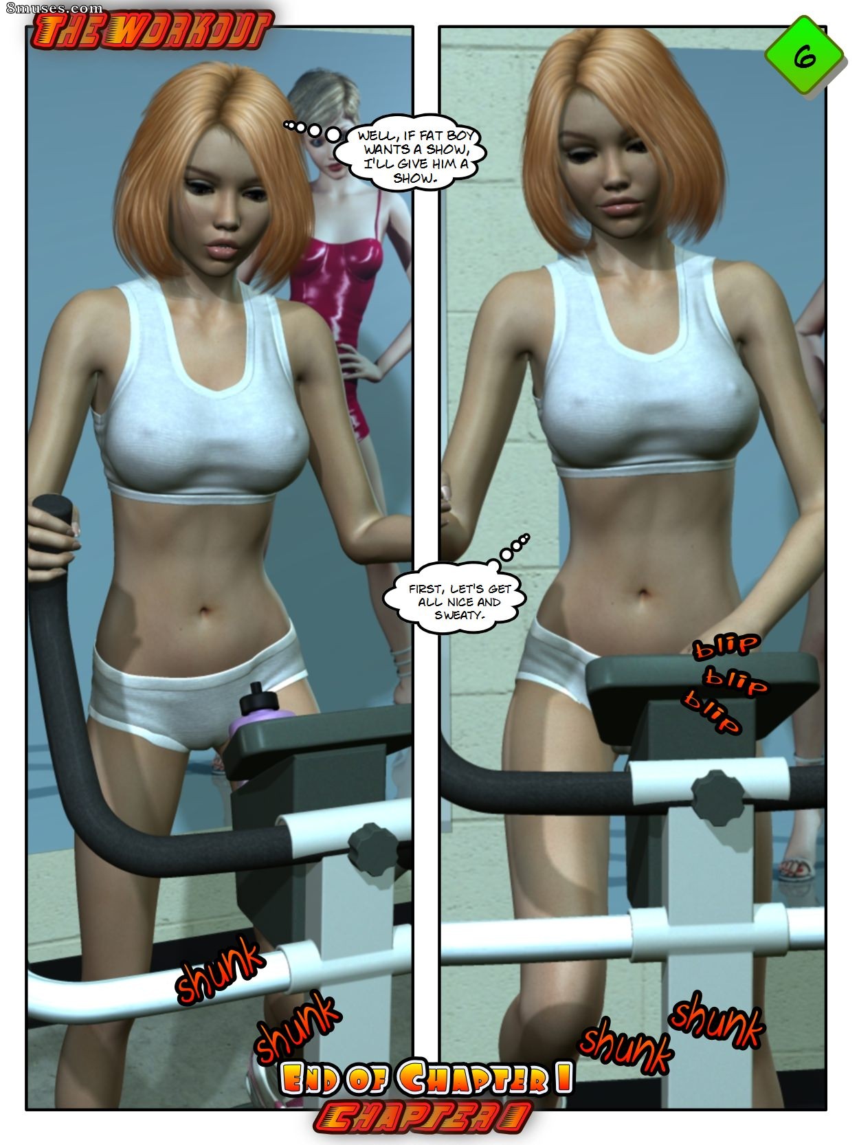 Page 6 | Xtreme3D-Comics/Amy-has-a-Workout | 8muses - Sex Comics