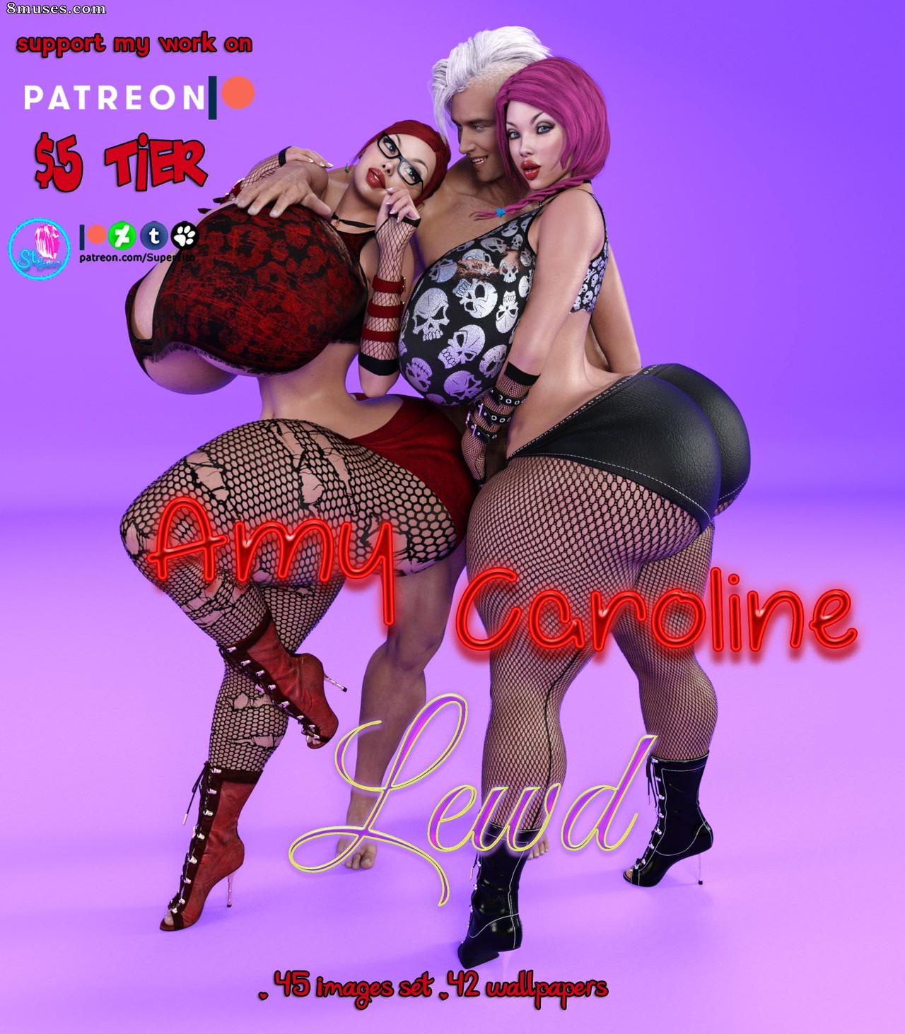 SuperTito Comics - Amy n Caroline Sexy Xploit Lewd - Page 1
