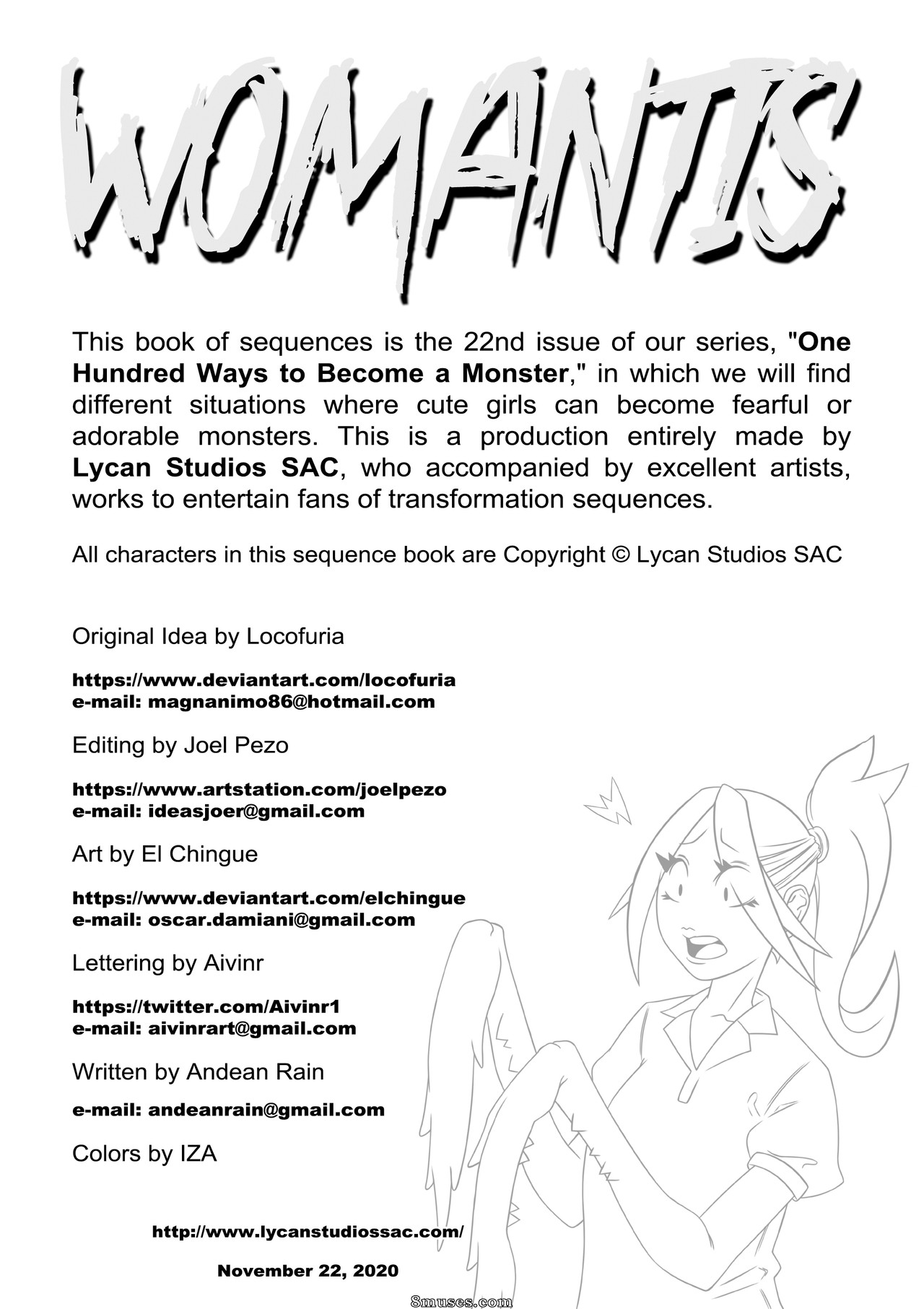 Locofuria Comics - 100 Ways to Become a Monster 22 - Womantis - Page 3