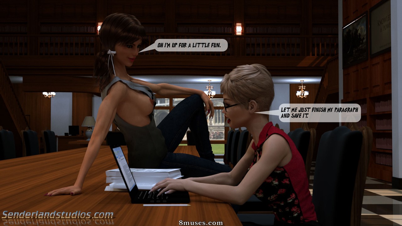 Senderland Studios Comics - Heathers Sunday in the Library - Page 9