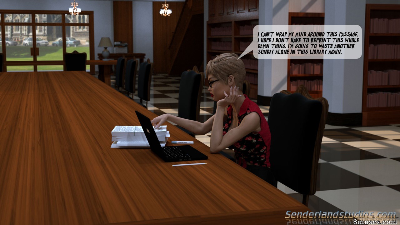 Senderland Studios Comics - Heathers Sunday in the Library - Page 2