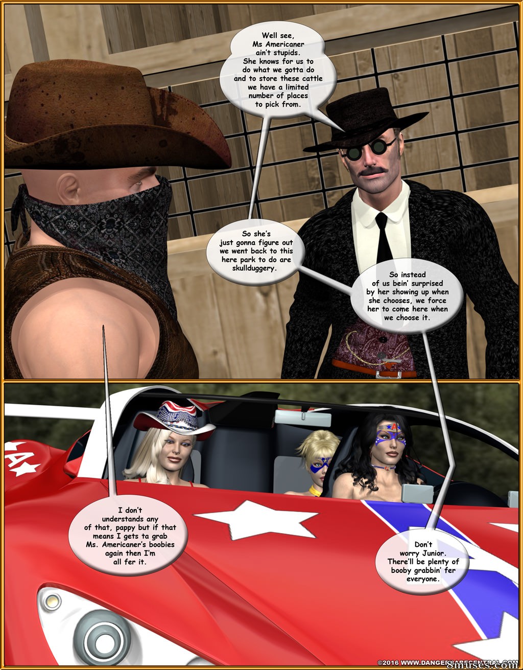 Ms Americana - Bushwacked - Full Comic with Bad Ending - Page 316