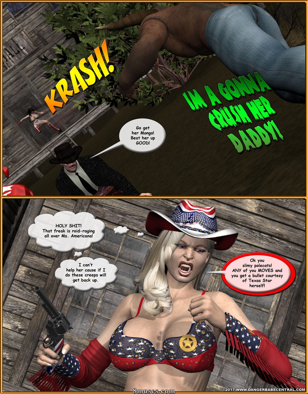 Ms Americana - Bushwacked - Full Comic with Bad Ending - Page 338