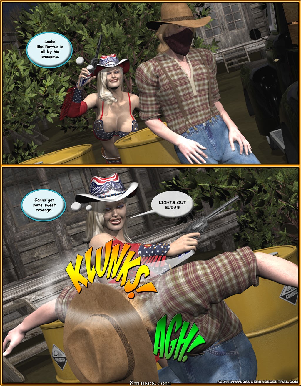 Ms Americana - Bushwacked - Full Comic with Bad Ending - Page 195