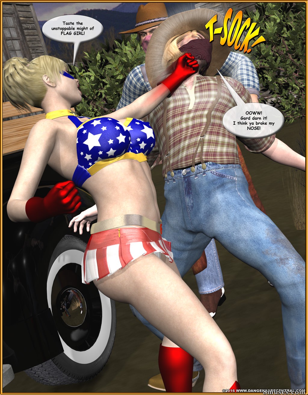 Ms Americana - Bushwacked - Full Comic with Bad Ending - Page 150