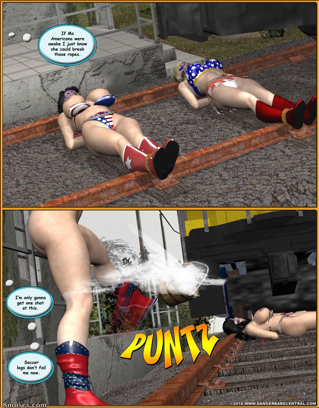 Ms Americana - Bushwacked - Full Comic with Bad Ending - Page 122