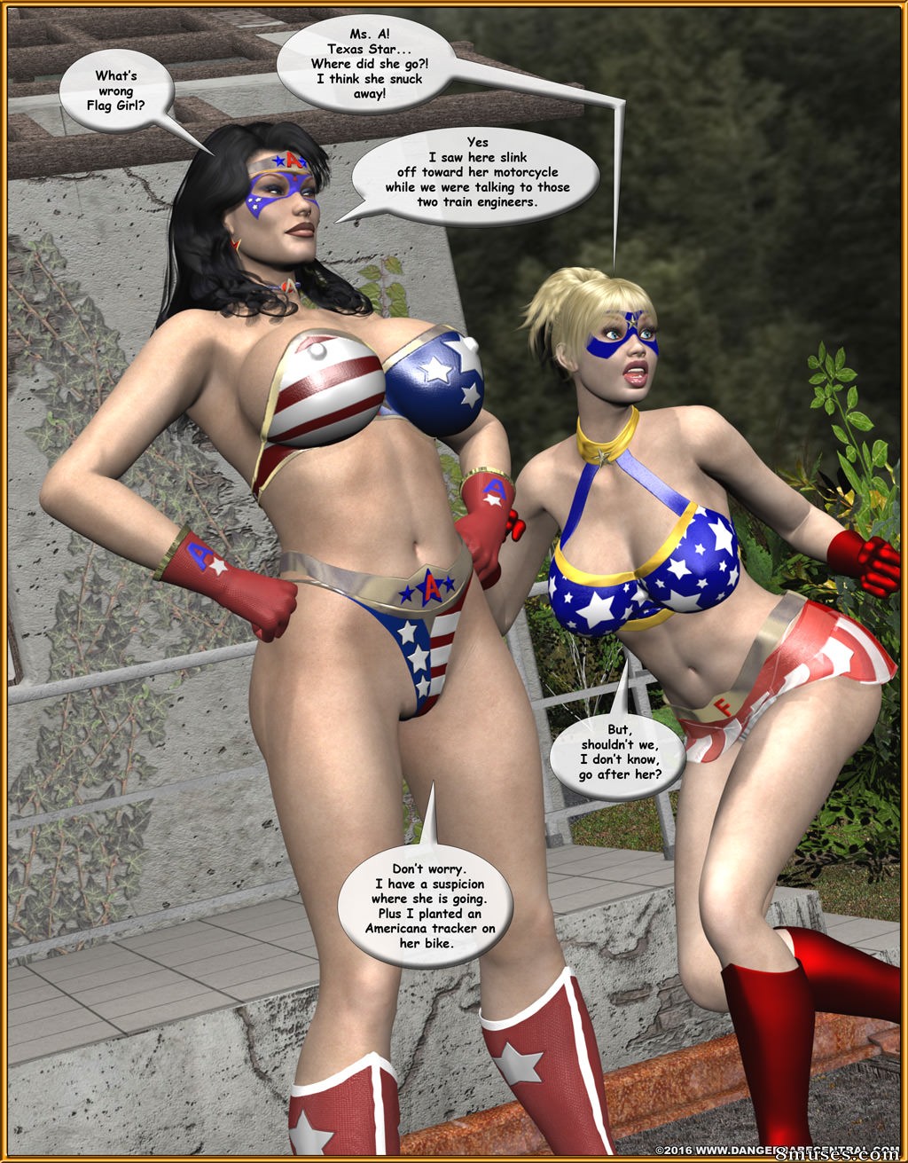Ms Americana - Bushwacked - Full Comic with Bad Ending - Page 130