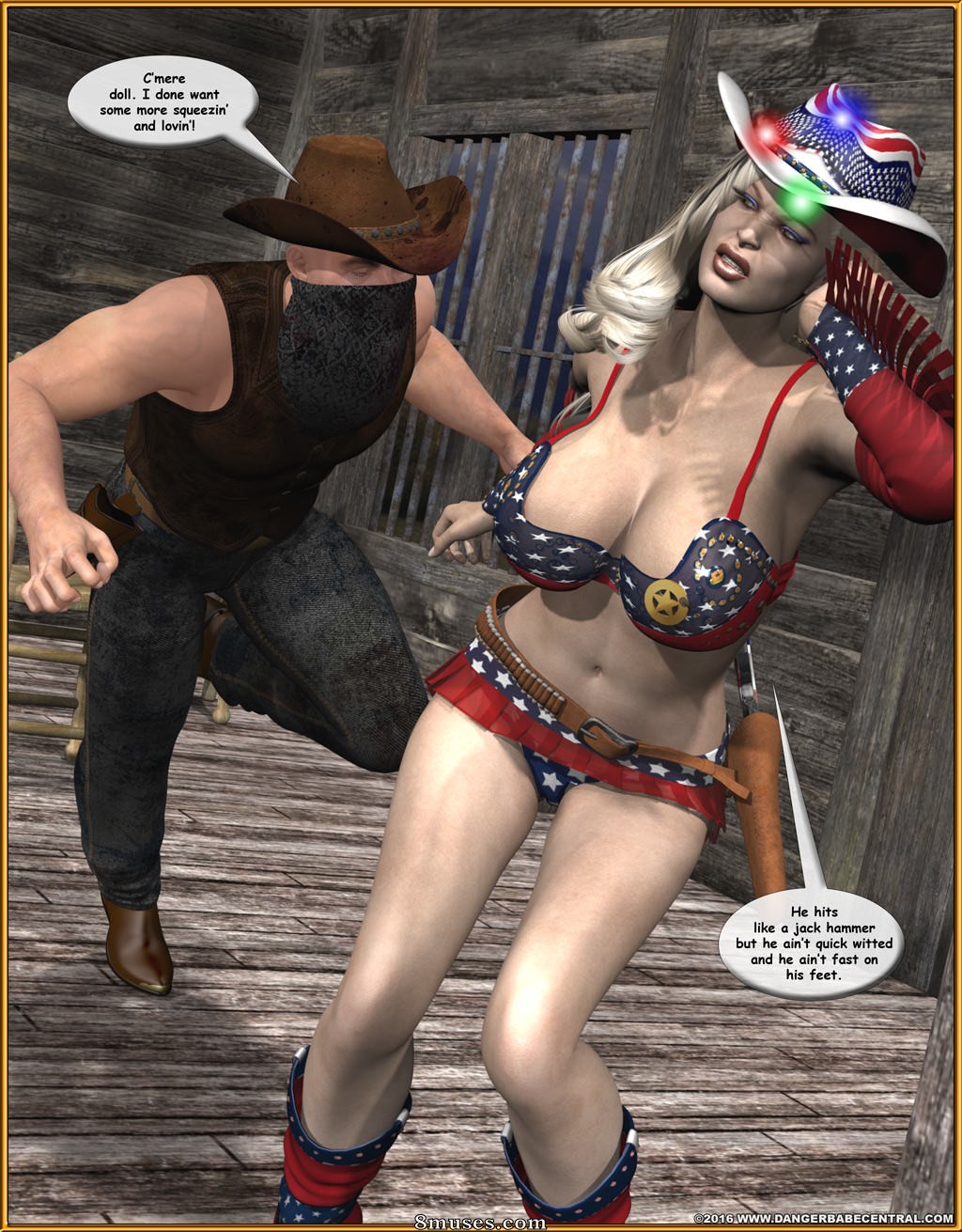 Ms Americana - Bushwacked - Full Comic with Bad Ending - Page 212