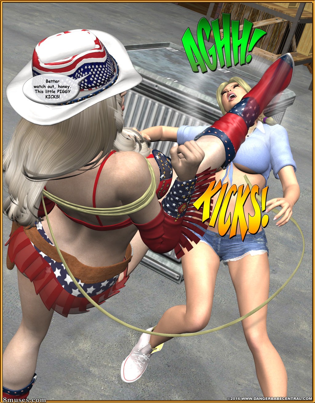 Ms Americana - Bushwacked - Full Comic with Bad Ending - Page 276