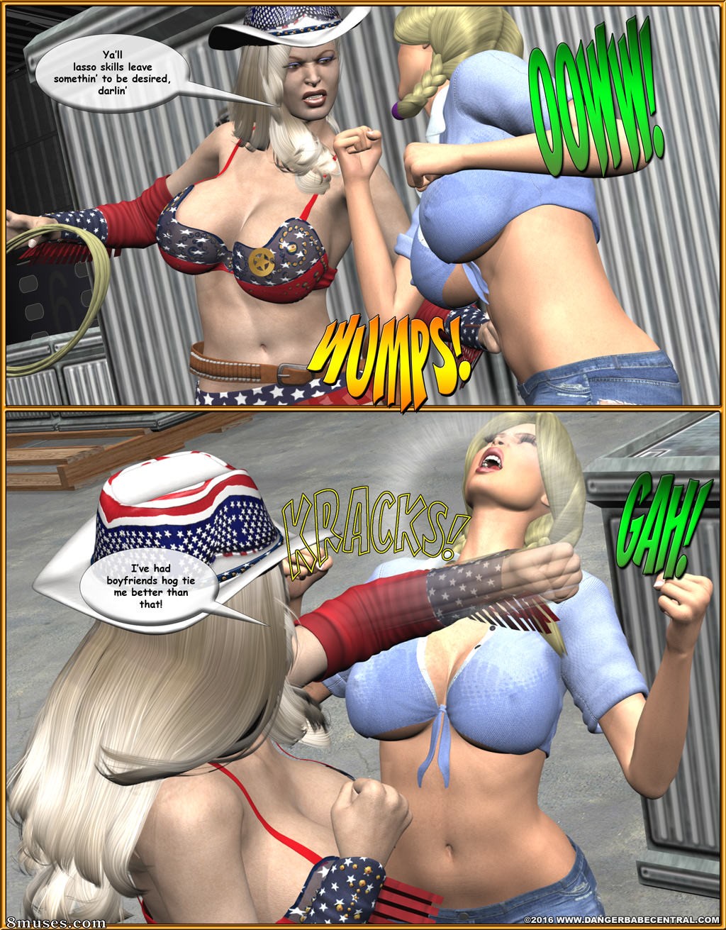 Ms Americana - Bushwacked - Full Comic with Bad Ending - Page 277