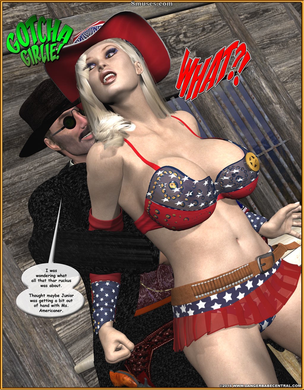 Ms Americana - Bushwacked - Full Comic with Bad Ending - Page 218