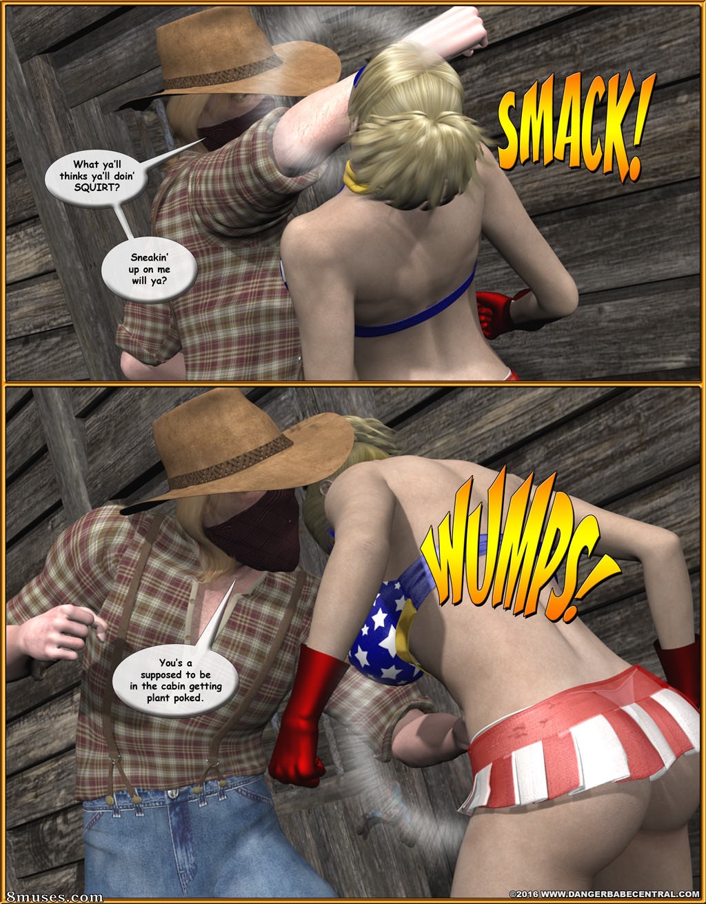Ms Americana - Bushwacked - Full Comic with Bad Ending - Page 239