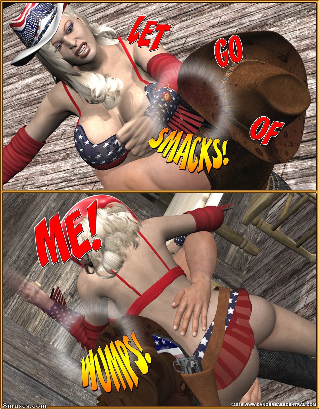 Ms Americana - Bushwacked - Full Comic with Bad Ending - Page 217