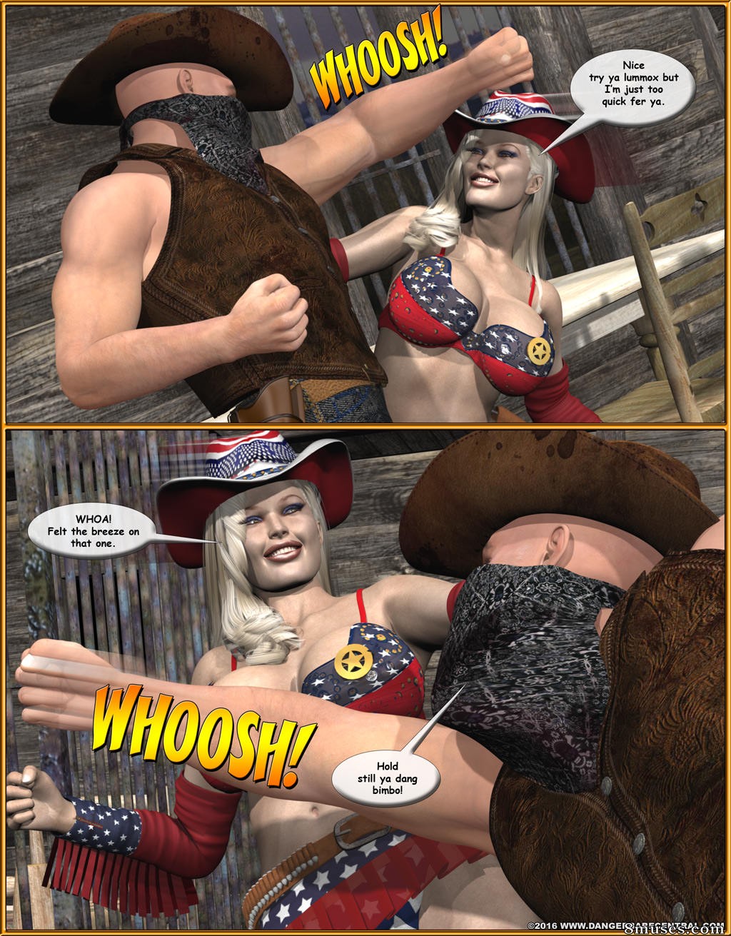 Ms Americana - Bushwacked - Full Comic with Bad Ending - Page 213