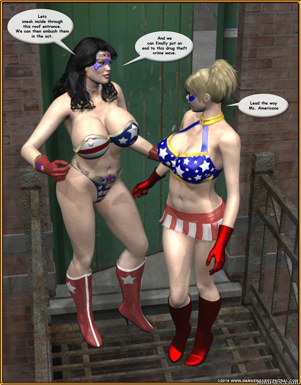 Ms Americana - Bushwacked - Full Comic with Bad Ending - Page 3