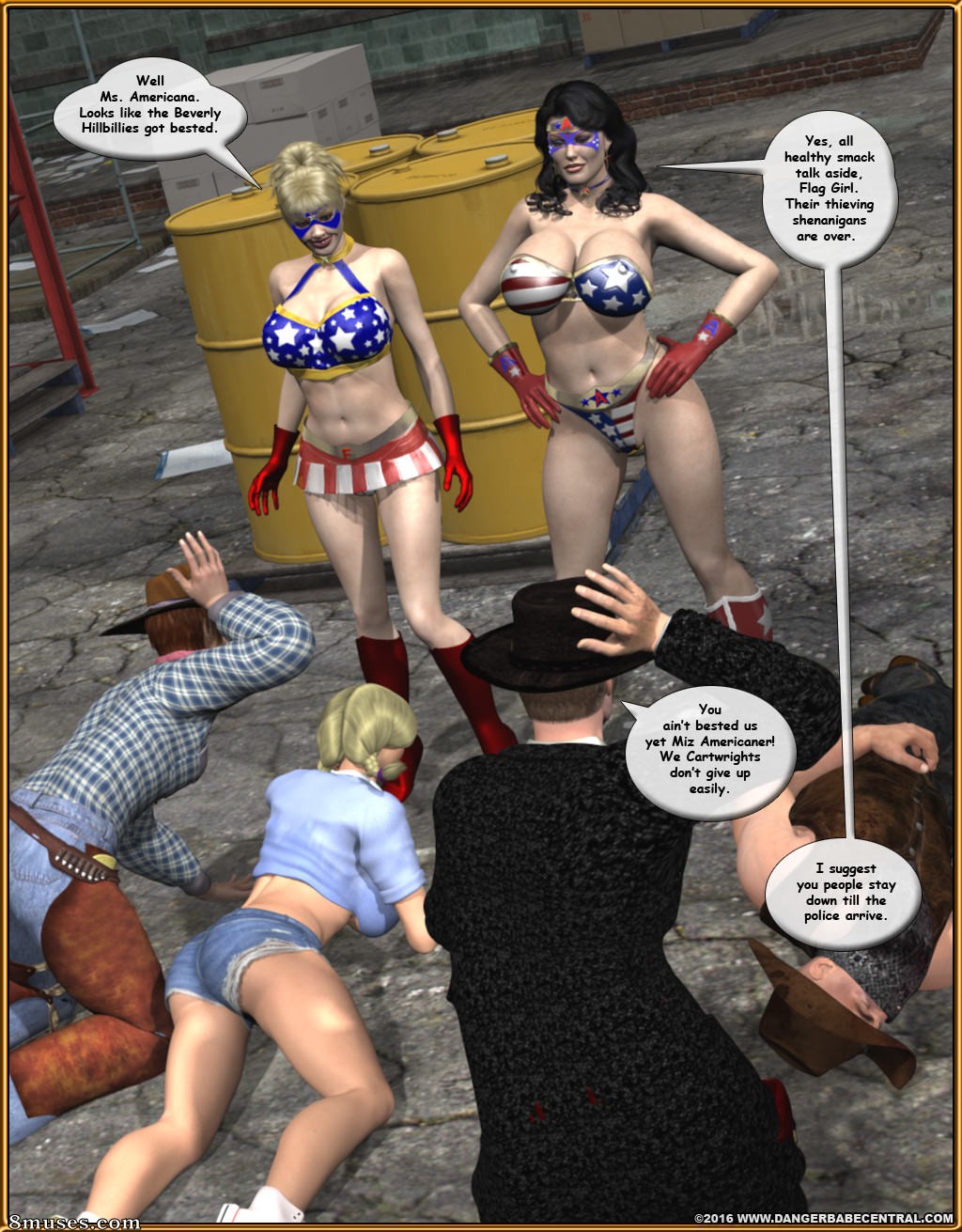 Ms Americana - Bushwacked - Full Comic with Bad Ending - Page 30