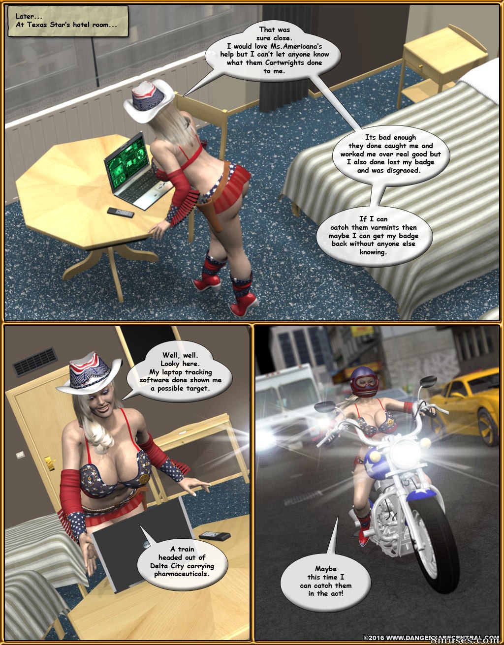 Ms Americana - Bushwacked - Full Comic with Bad Ending - Page 58