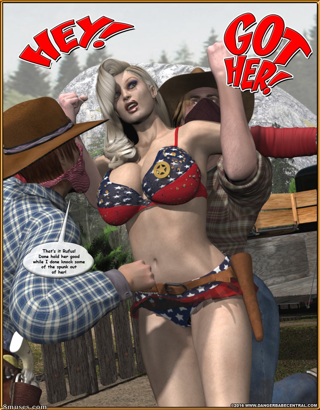 Ms Americana - Bushwacked - Full Comic with Bad Ending - Page 72