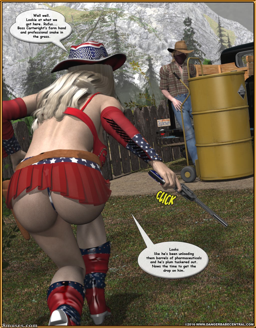 Ms Americana - Bushwacked - Full Comic with Bad Ending - Page 64