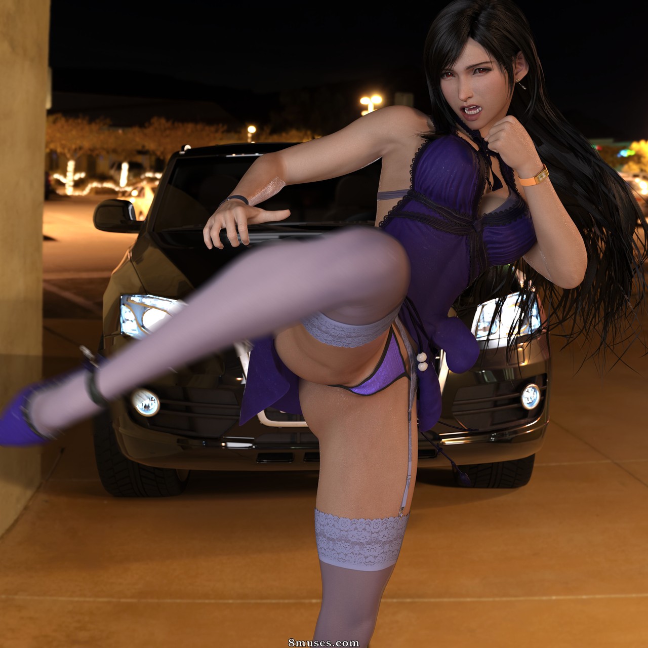 Minoru - Woman in purple dress - Page 1