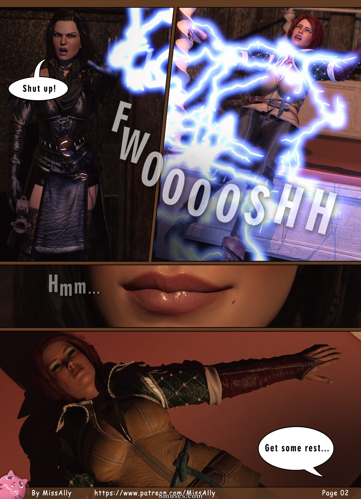 Miss Ally - Triss and Yennefer - Punishment - Page 3