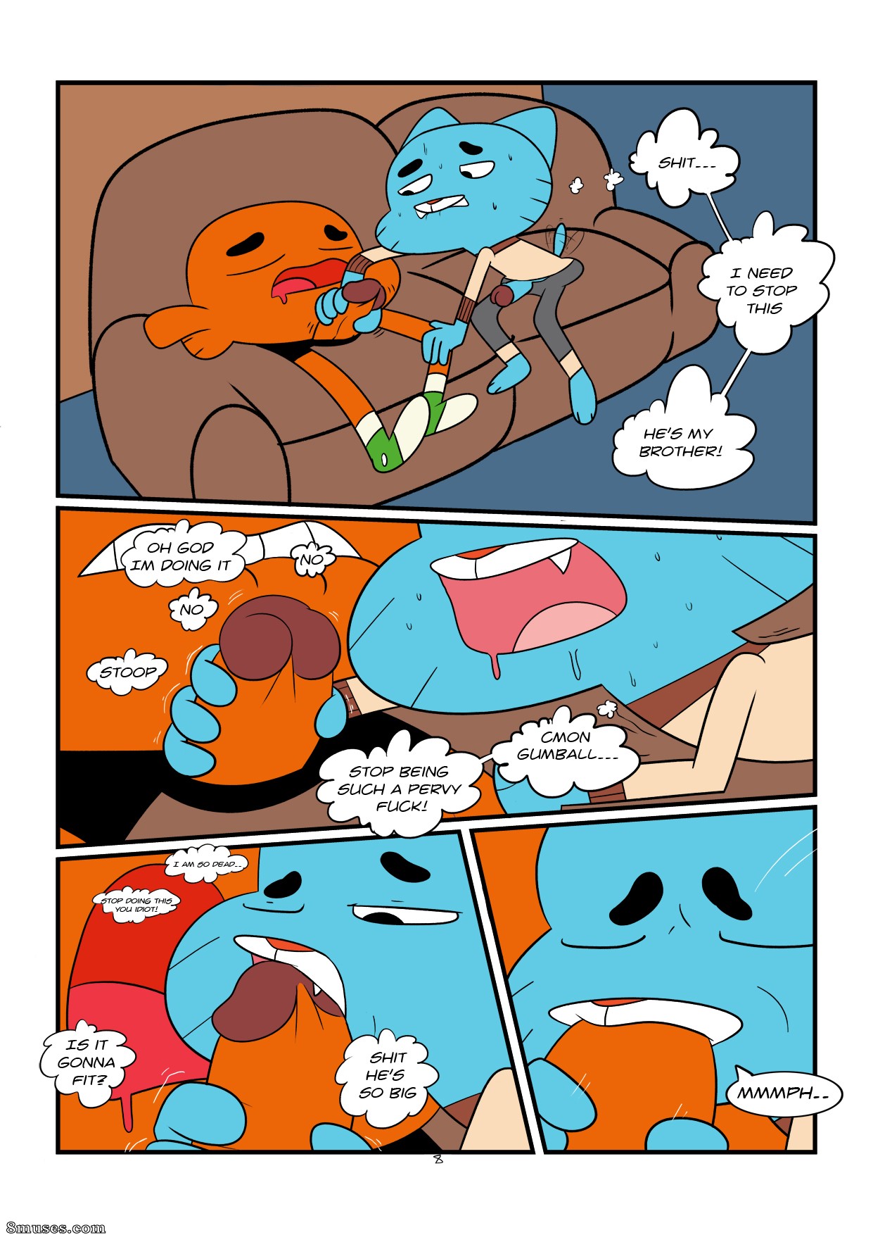 Page 9 | Theme-Collections/The-Amazing-World-of-Gumball/The-Sexy-World-Of- Gumball | 8muses - Sex Comics